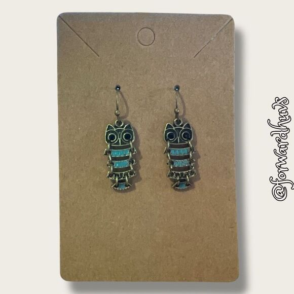 Bundle Sale 3 for $15 | Owl Dangle Earring | Freely Moving Center - Picture 6 of 8